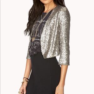 NWT Sequin Forever 21 Jacket SZ S
